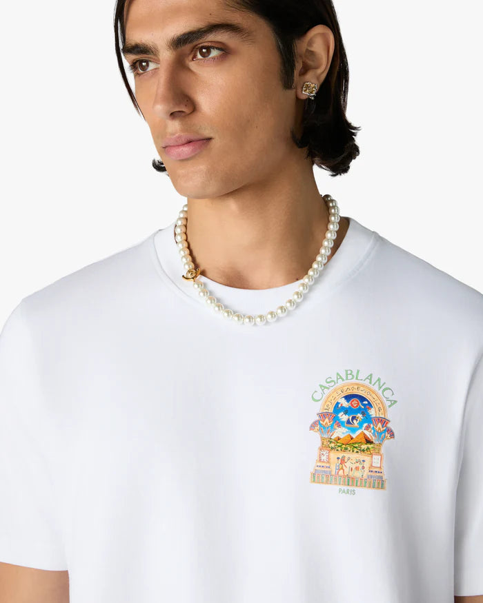 T‑shirt CASABLANCA à manches courtes Egyptian L’Arche