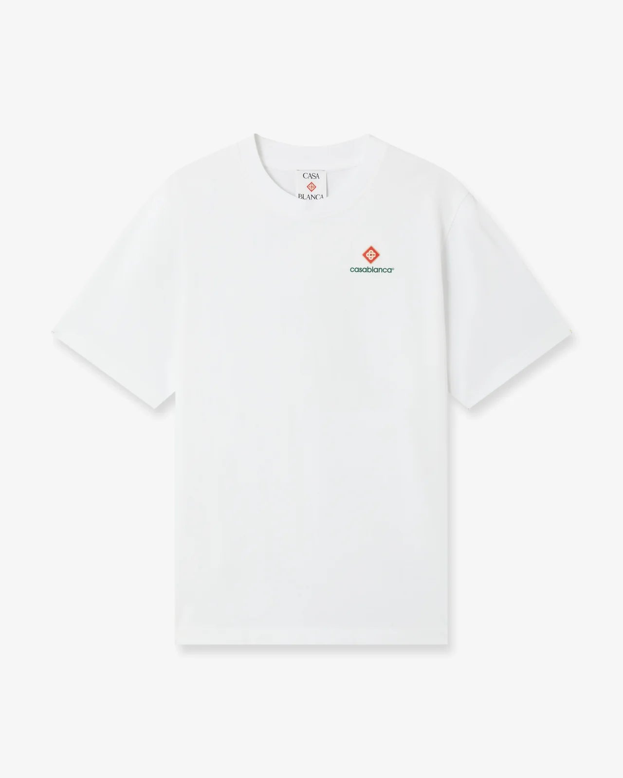 T‑shirt Casablanca à manches courtes blanc style sport