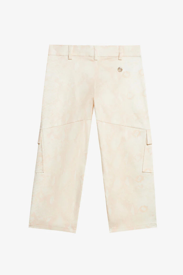 Pantalon À Imprimé Python Monochrome