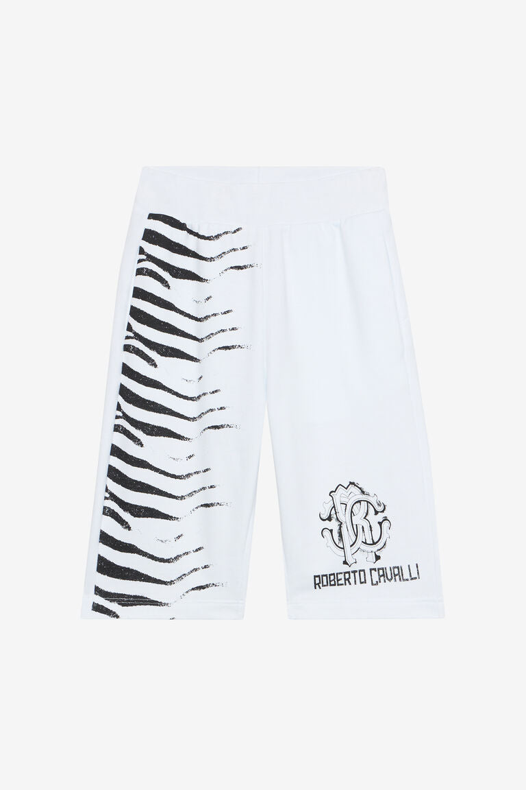 Bermuda De Sport À Imprimé Zèbre Et Monogramme RC