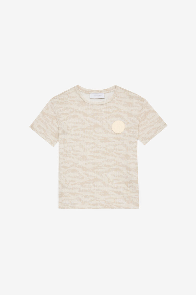 T-Shirt À Imprimé Tiger Skin Et Écusson