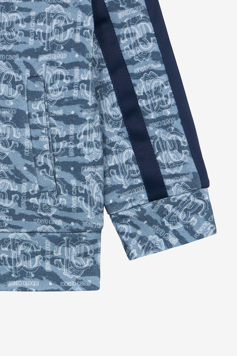 Sweat Zippé à Imprimé Monogram RC