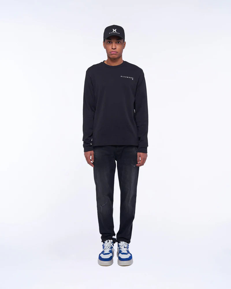 T-shirt with long sleeves and logo