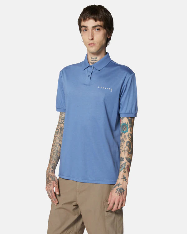 Polo con logo ricamato