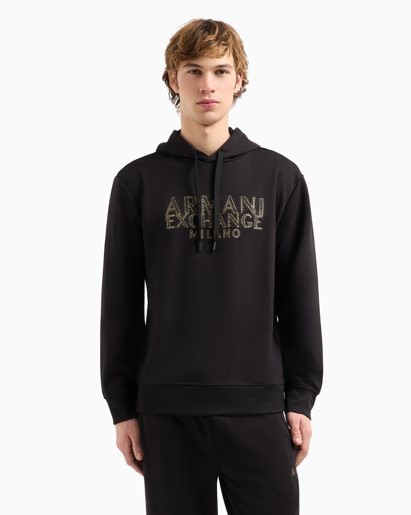 Hoodie with blurred logo effect
