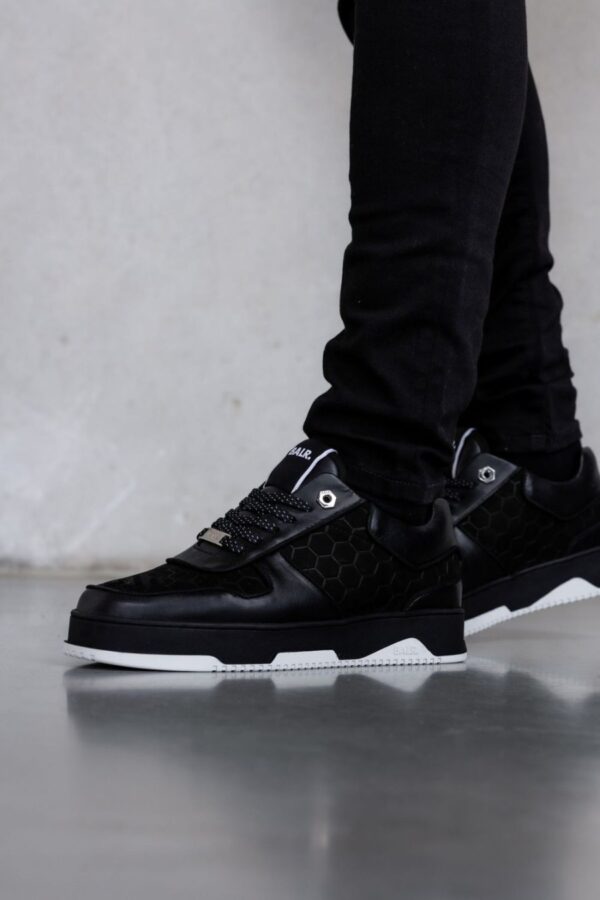 Club C Classic Debossed Hex Sneaker Jet Black
