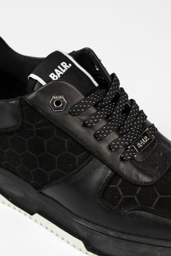 Club C Classic Debossed Hex Sneaker Jet Black