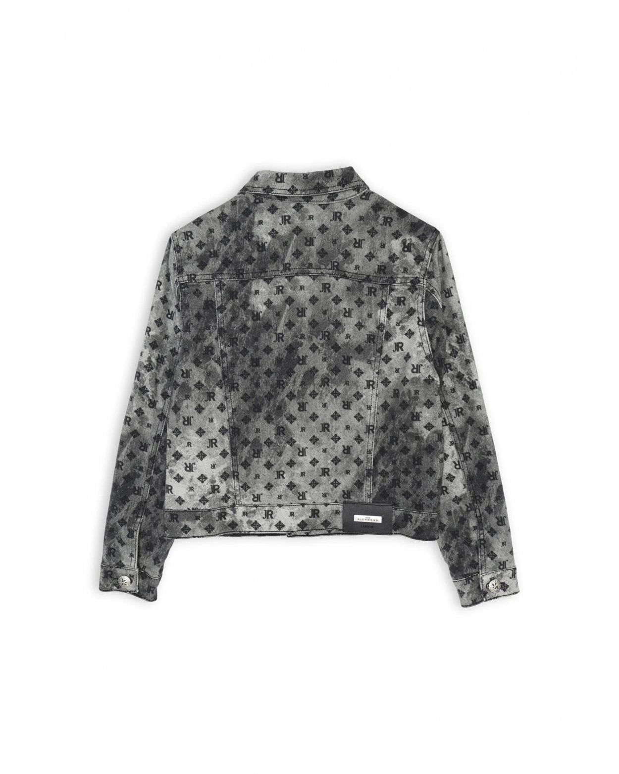 Veste en jean grise à monogramme - John Richmond