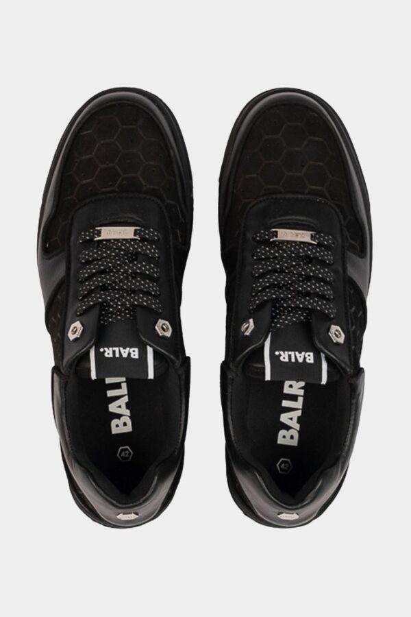 Club C Classic Debossed Hex Sneaker Jet Black