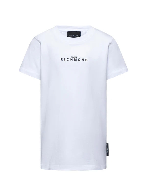 T-SHIRT ENFANT AVEC PETIT LOGO EN RELIEF, BLANC, RICHMOND