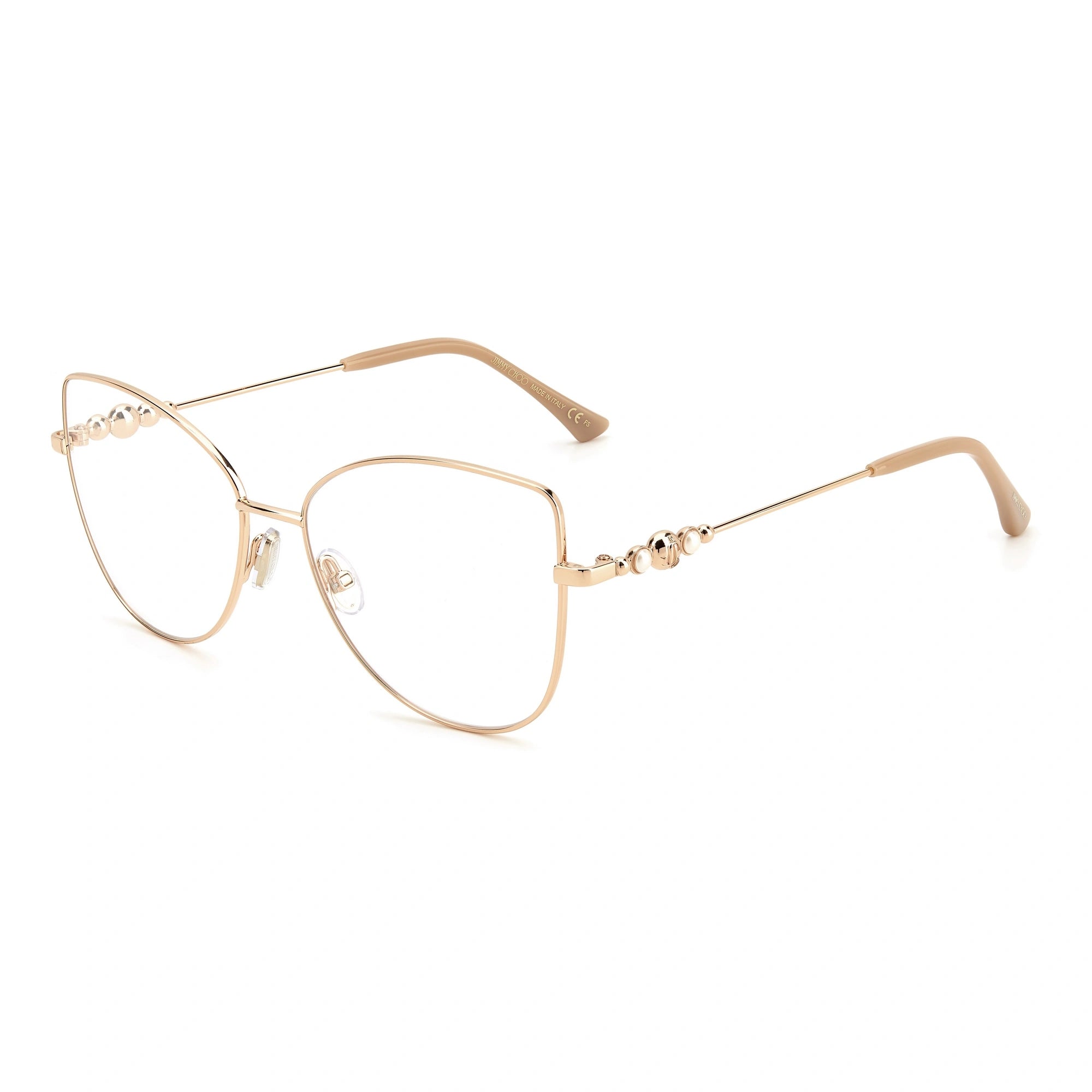 JIMMY CHOO JC339 - BKU NUDE GOLD