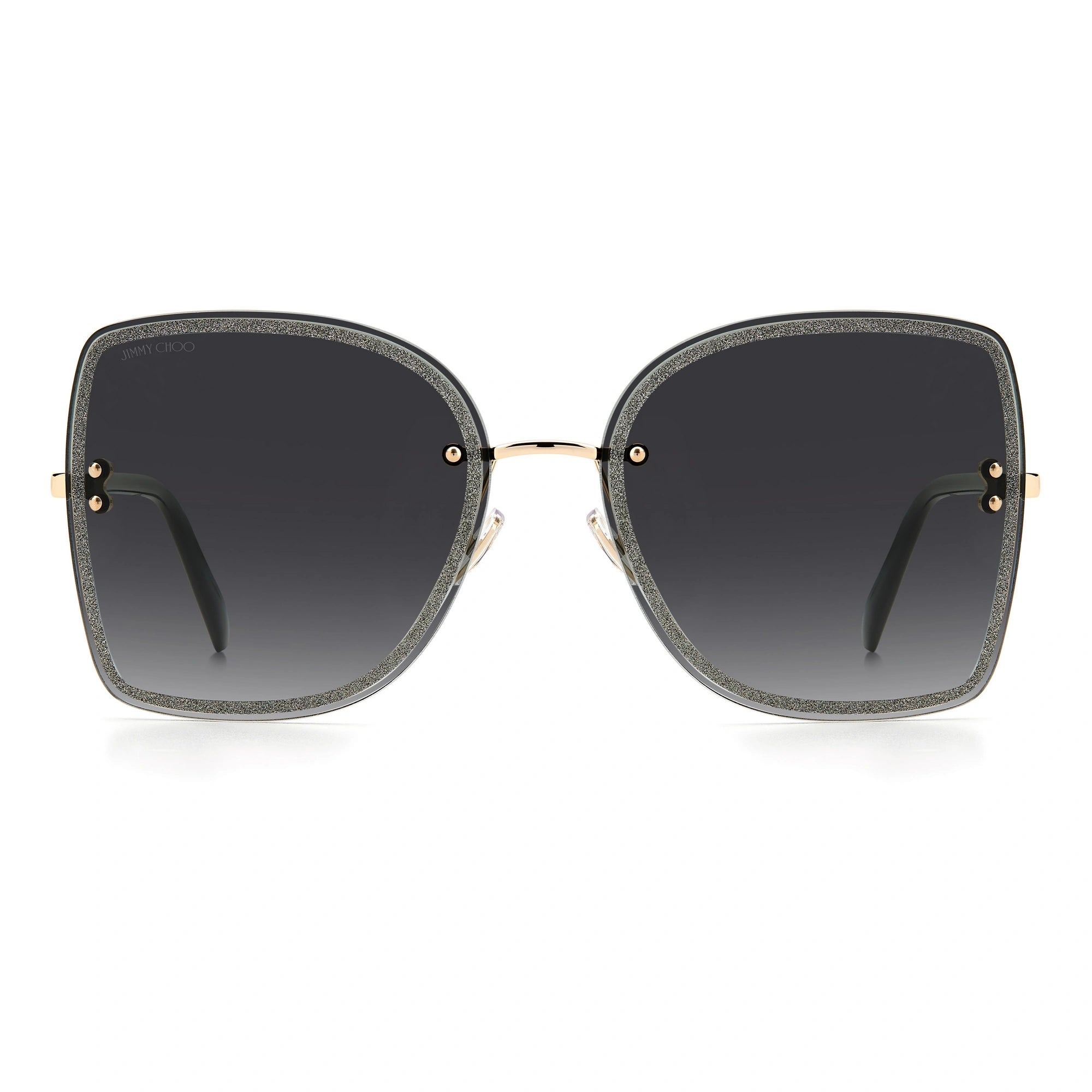 JIMMY CHOO LETI/S - 2M2 9O BLACK GOLD