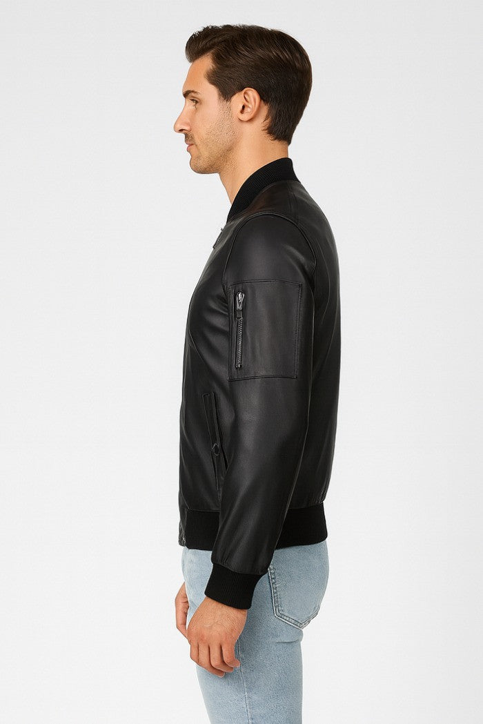 VESTE EN CUIR RICHMOND BOMBER GRILLUS