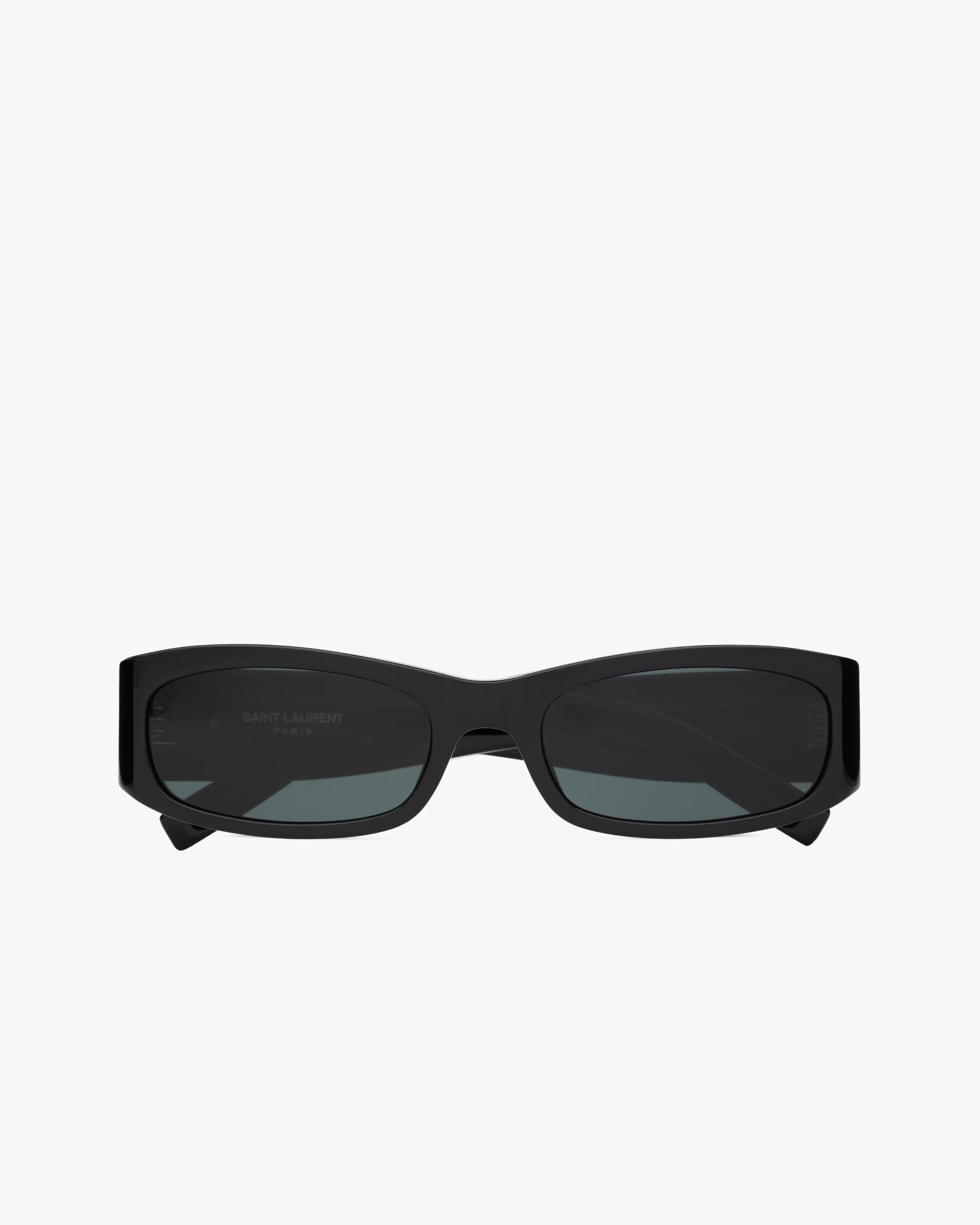 LUNETTES DE SOLEIL RECTANGULAIRES SAINT LAURENT AVEC MONTURES ALLONGÉES EN ACÉTATE