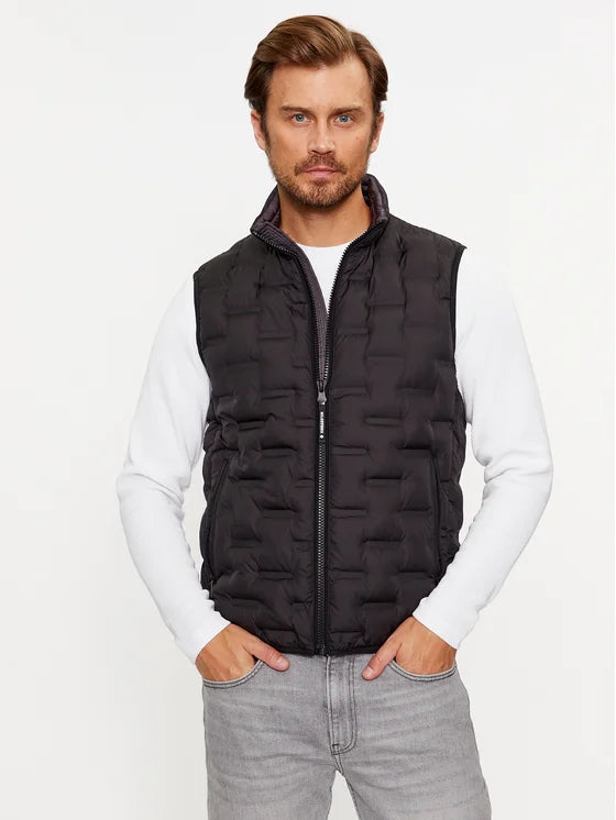 Gilet Malcom 330341 60160 Noir Regular Fit