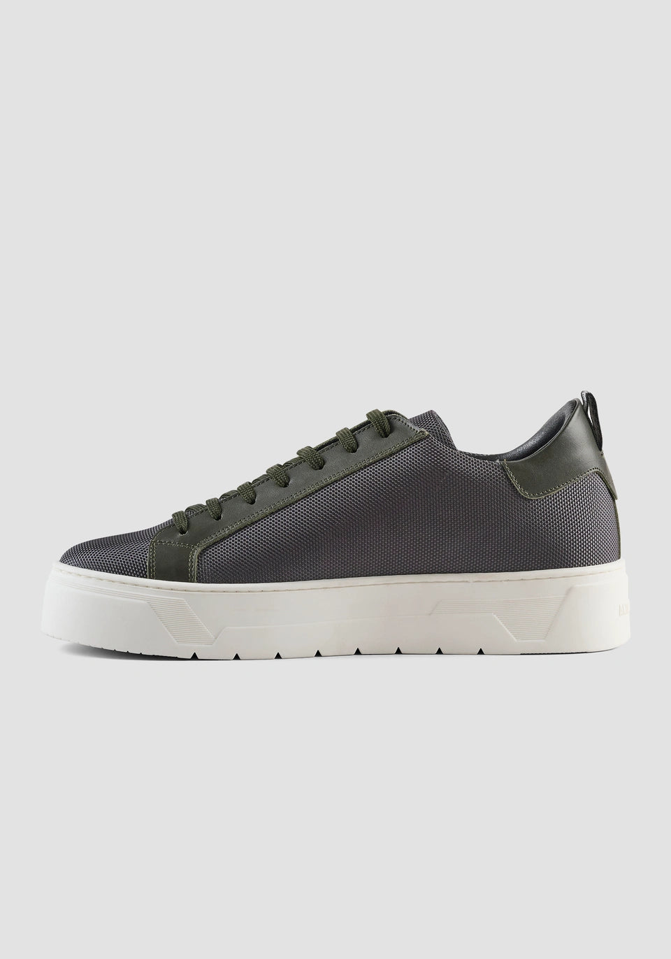 SNEAKER METAL « BOLD » EN NYLON ET CUIR