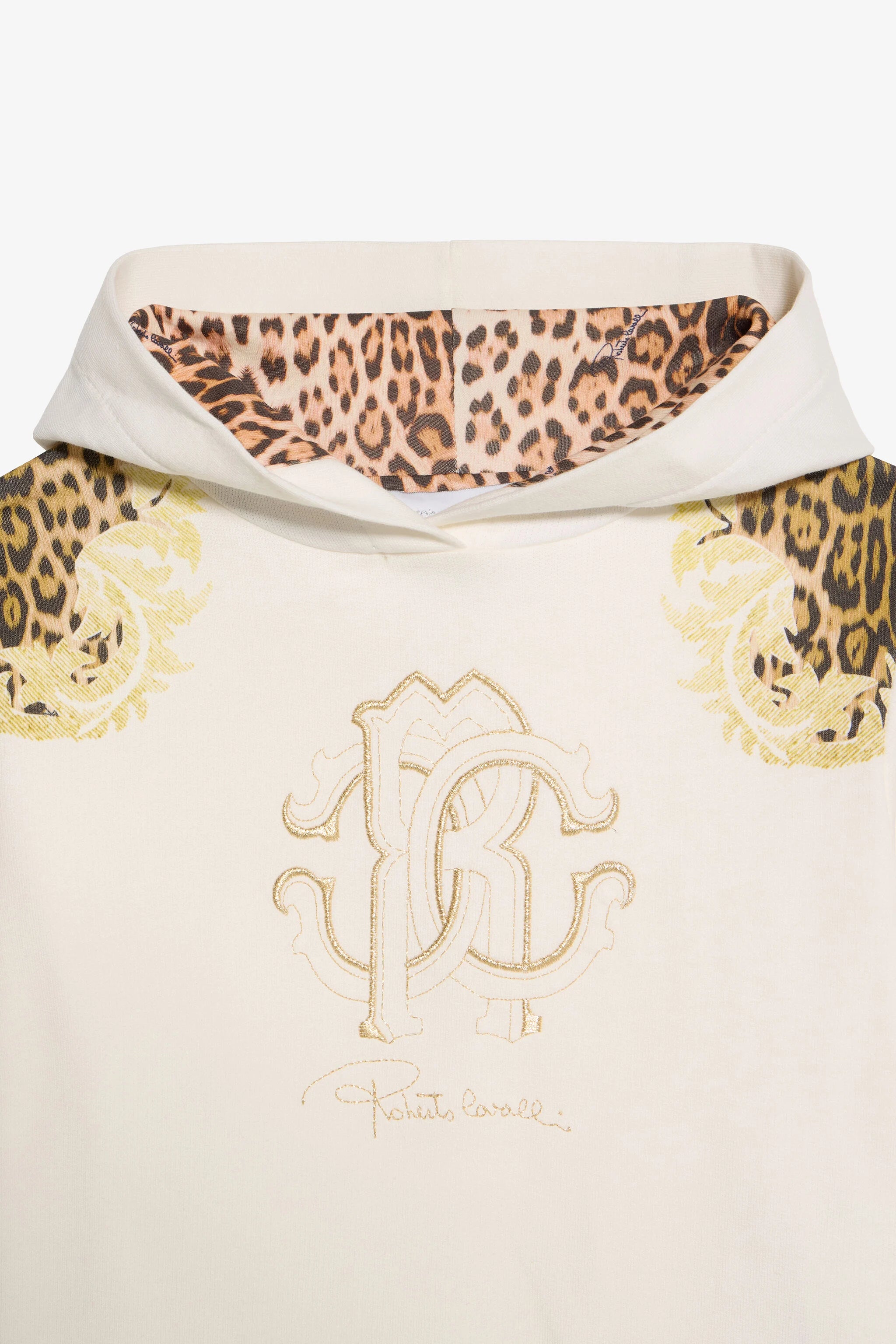 Robe Sweat-shirt à Imprimé Léopard Et Baroque