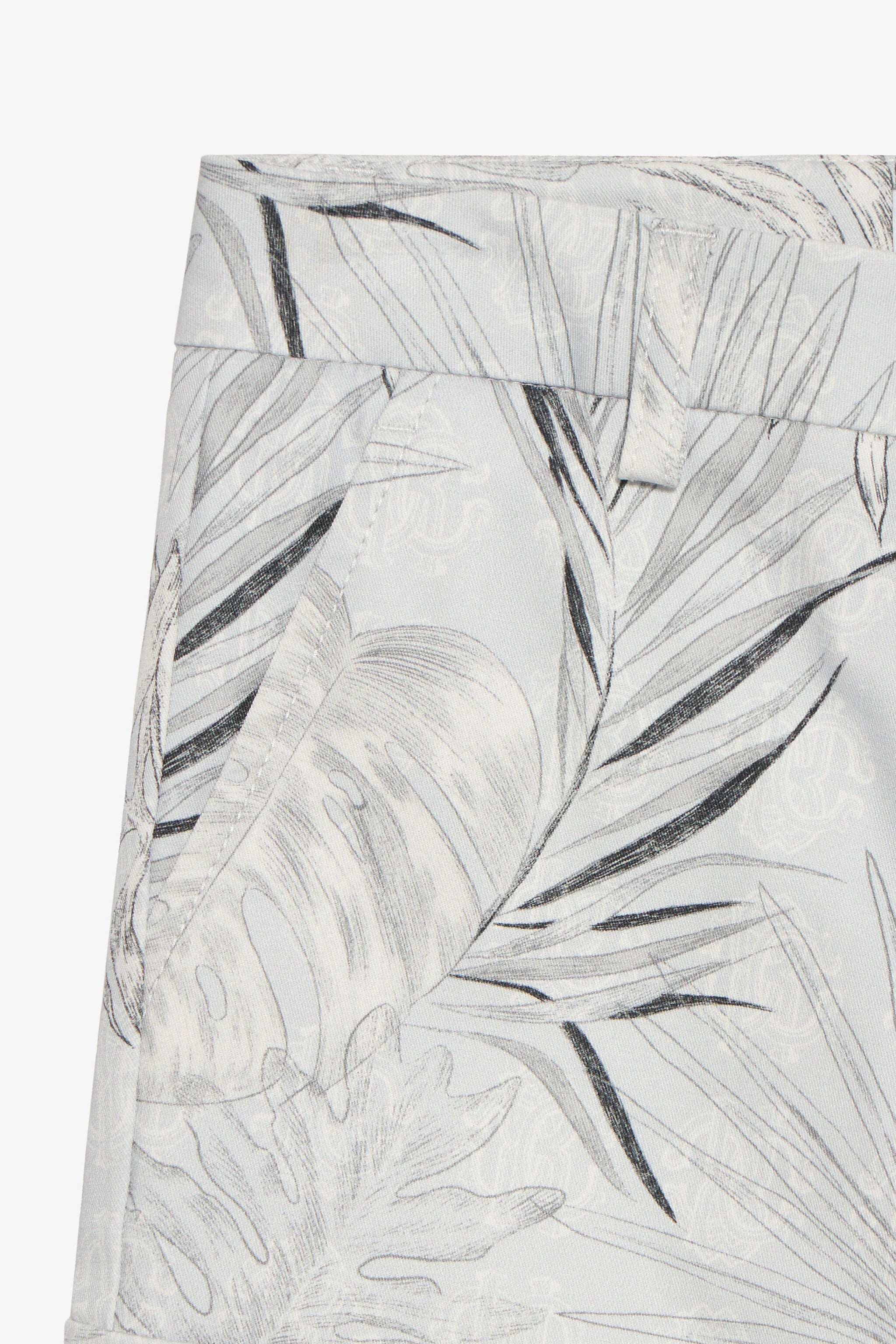 Bermuda à imprimé tropical