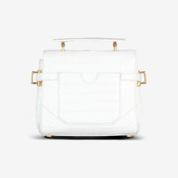 Sac Balmain En Cuir Croco