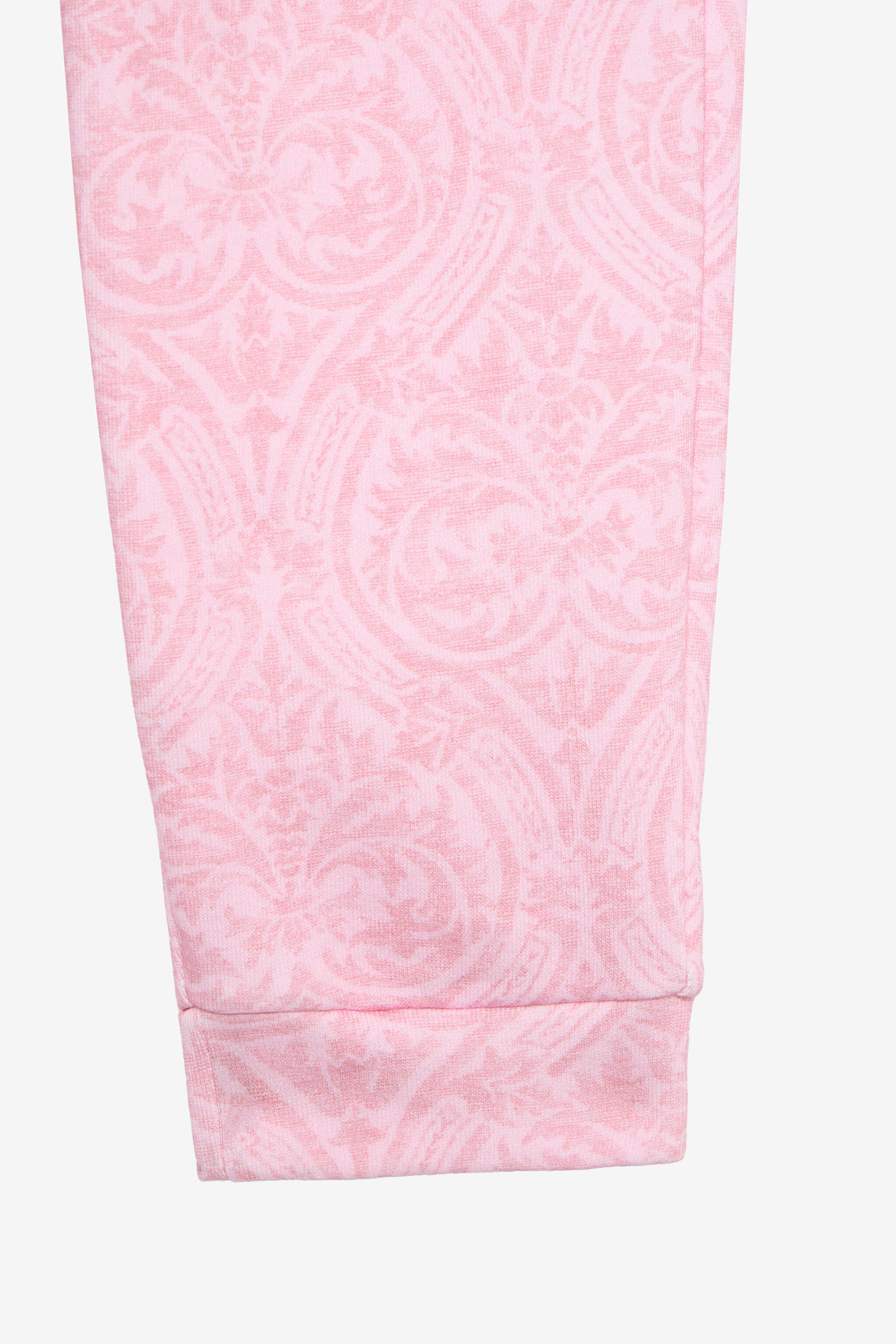 Pantalon jacquard rose