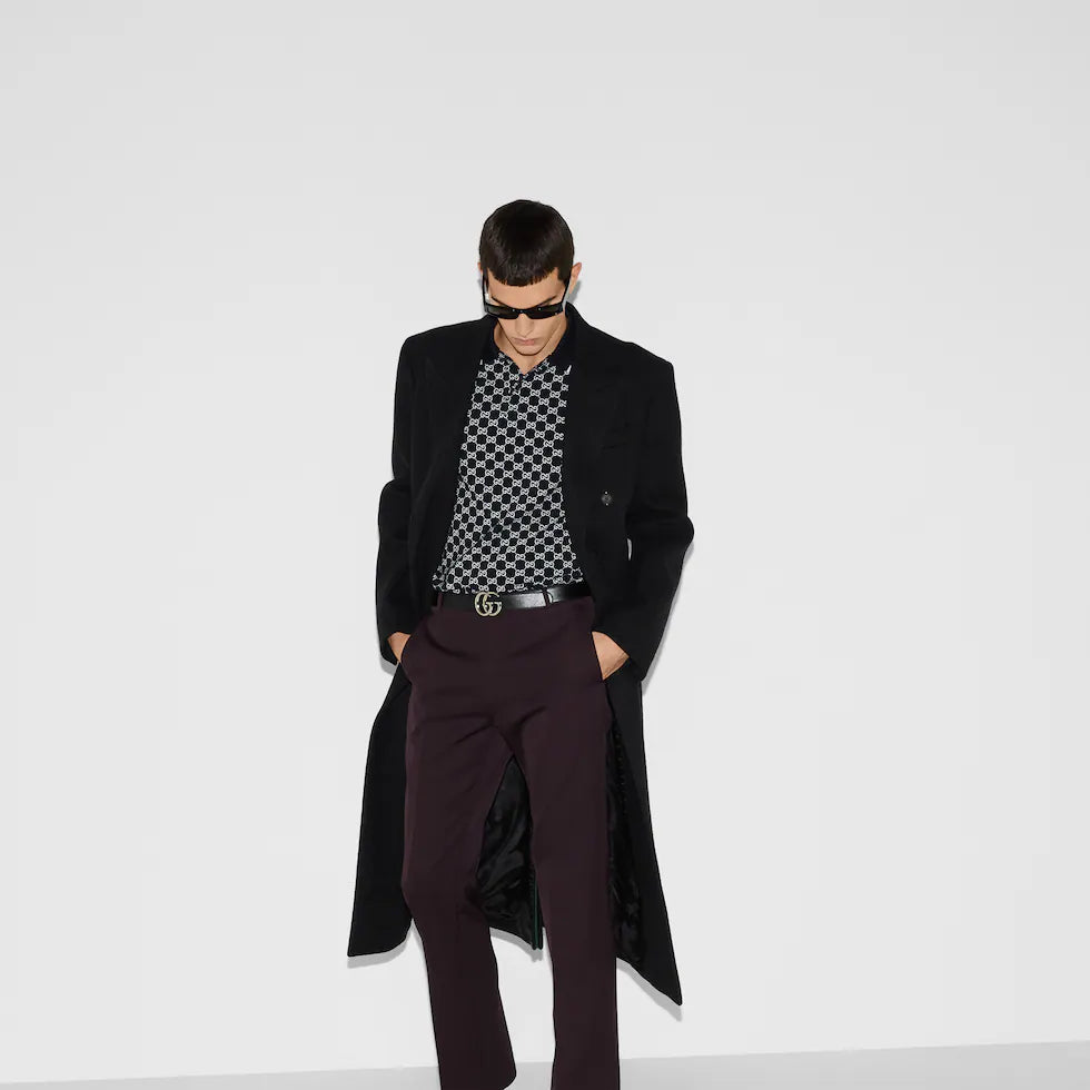 Polo GG en jacquard de piqué de coton