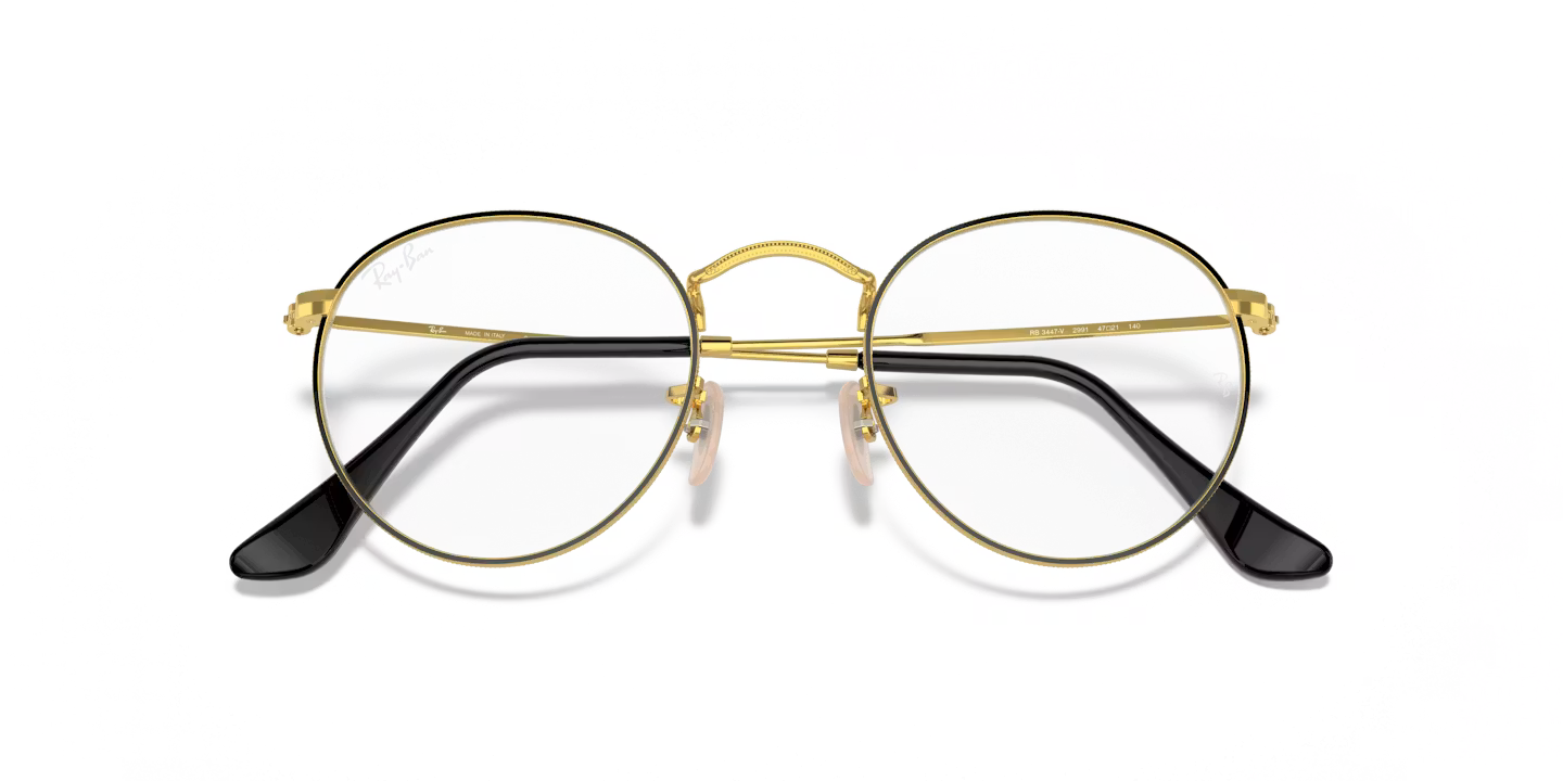 Lunettes Optiques RAYBAN ROUND RB3447V 2991 — Gold