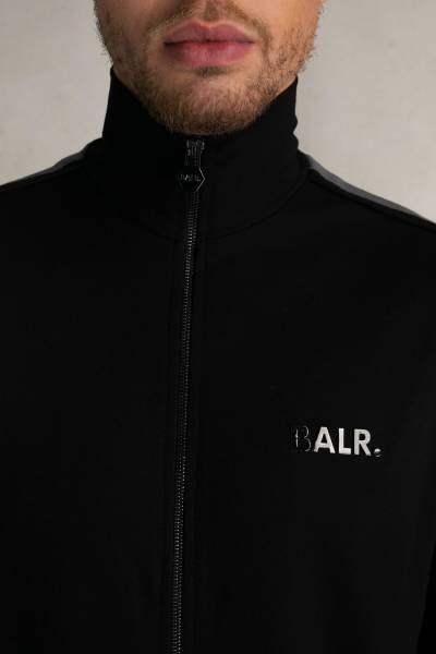 Louis Slim Crossing Tape Track Jacket Jet Black