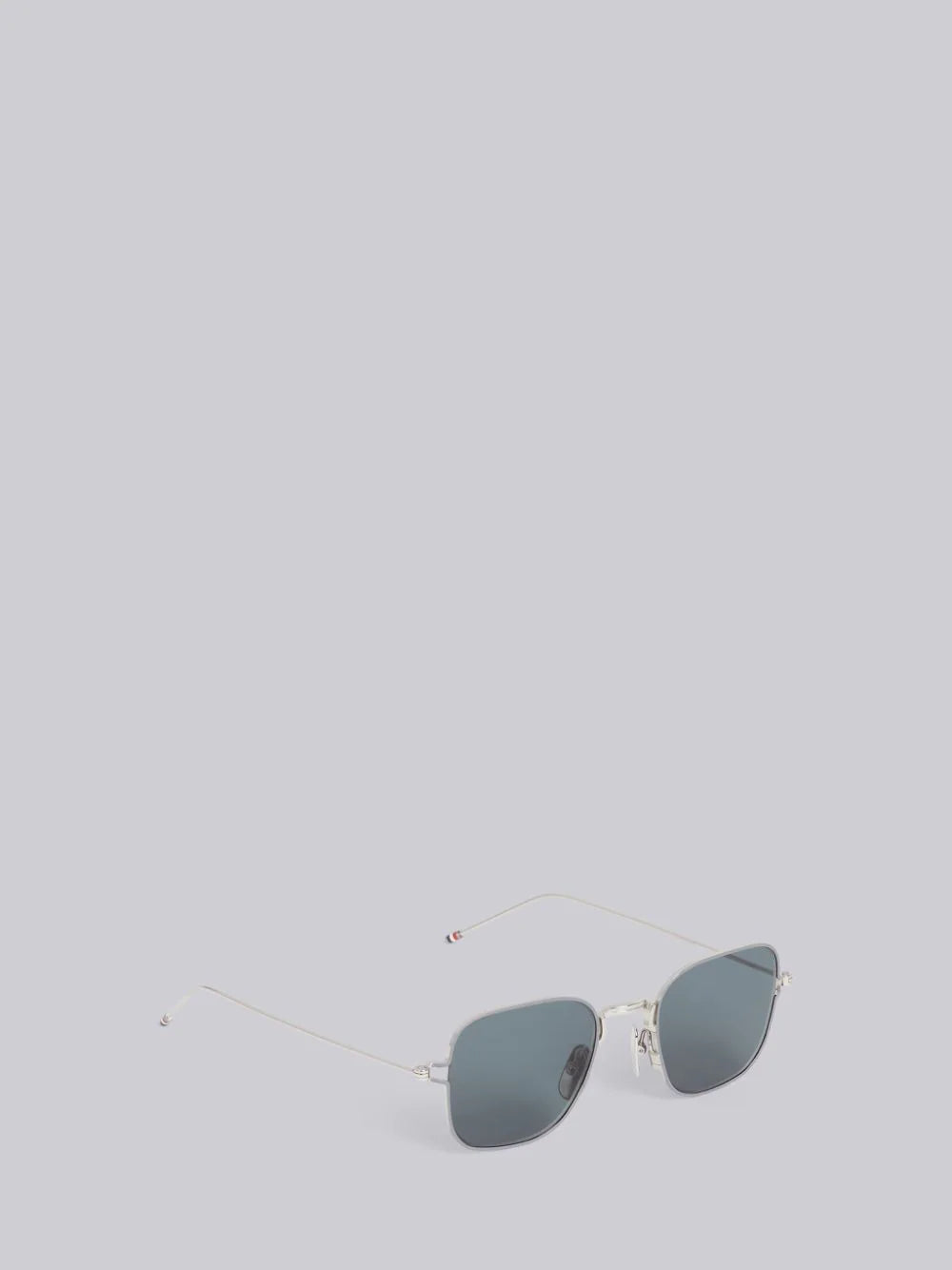 TB116 - SILVER THIN SQUARED SUNGLASSES