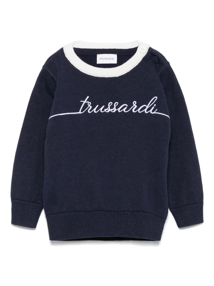 pull à logo brodé
