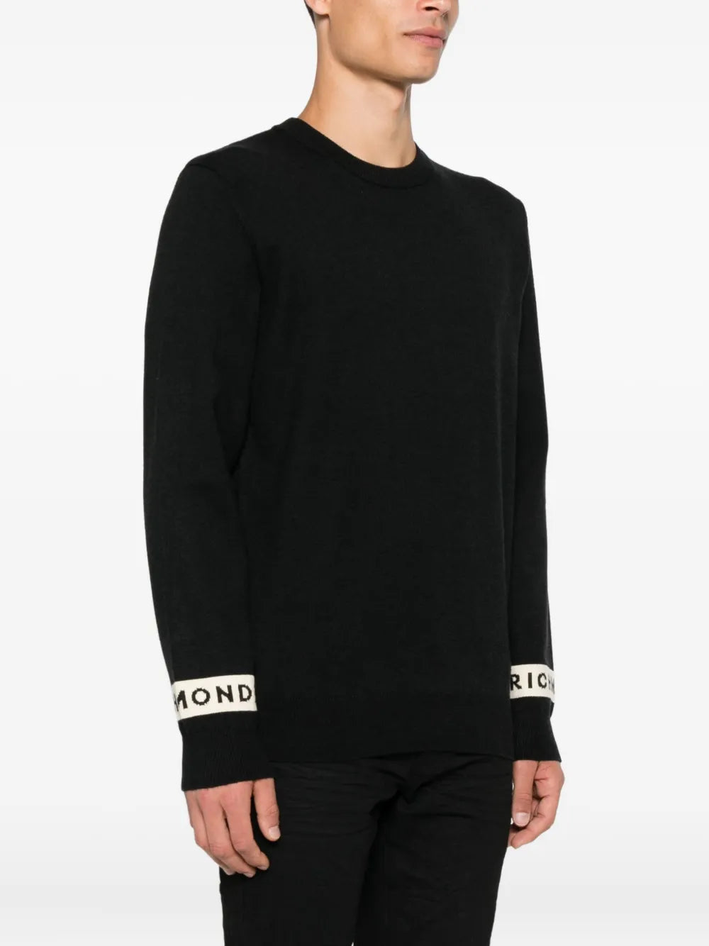 Pull à col rond avec détail du logo de la marque