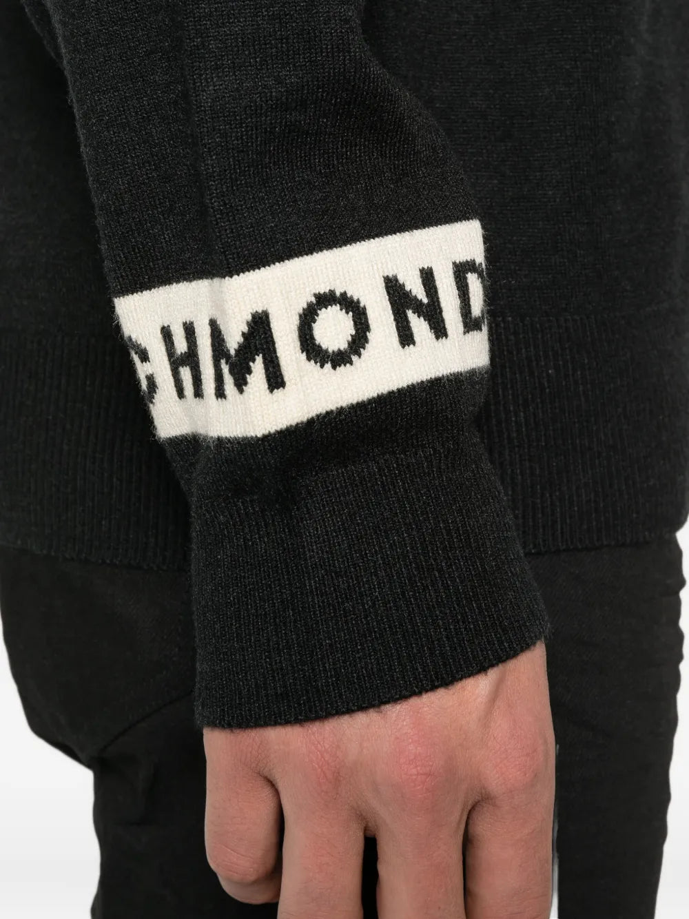 Pull à col rond avec détail du logo de la marque