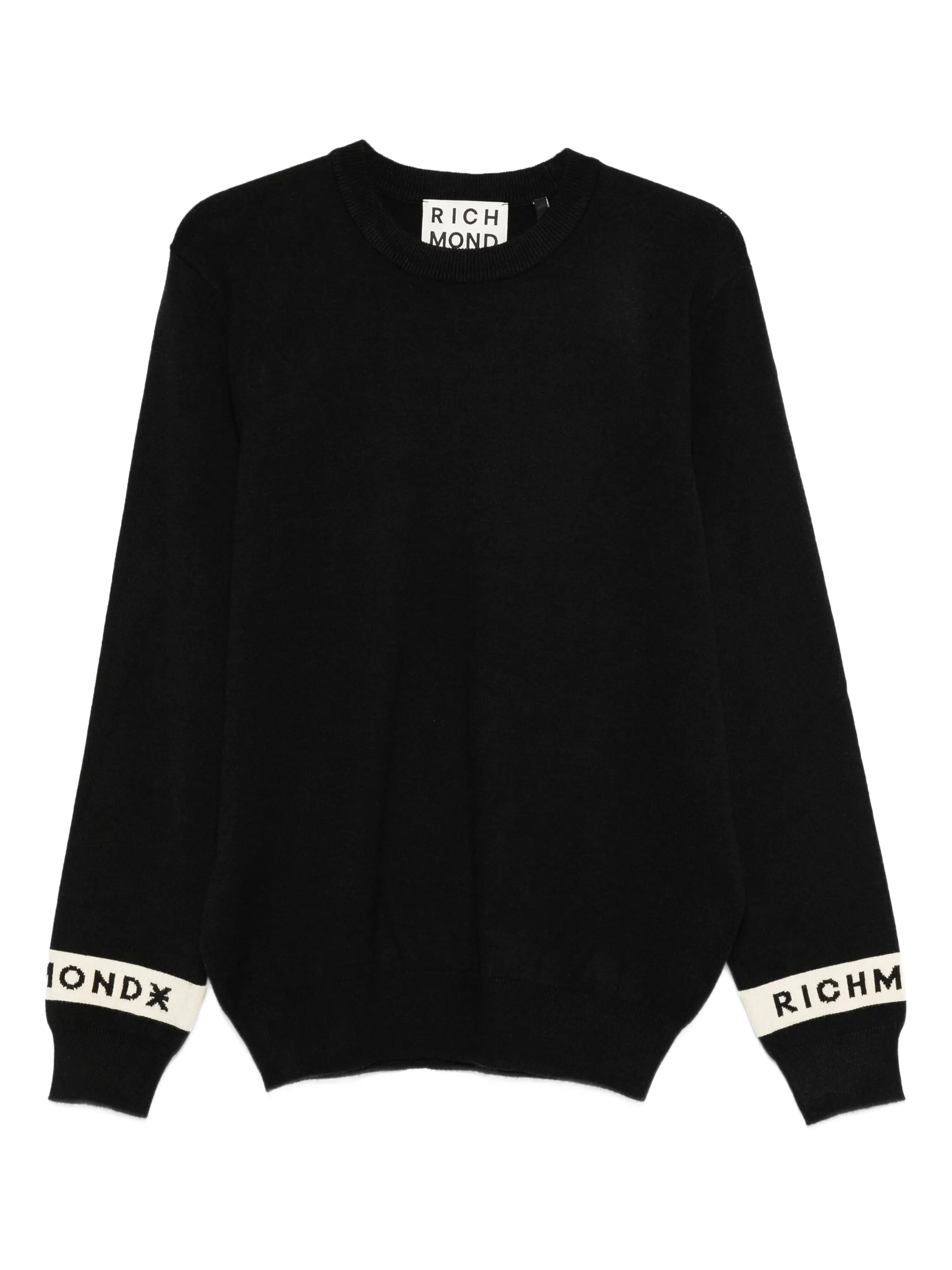 Pull à col rond avec détail du logo de la marque