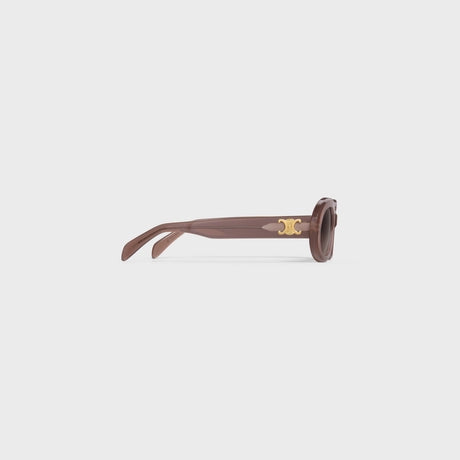 TRIOMPHE 01 SUNGLASSES IN ACETATE MILKY HAZELNUT