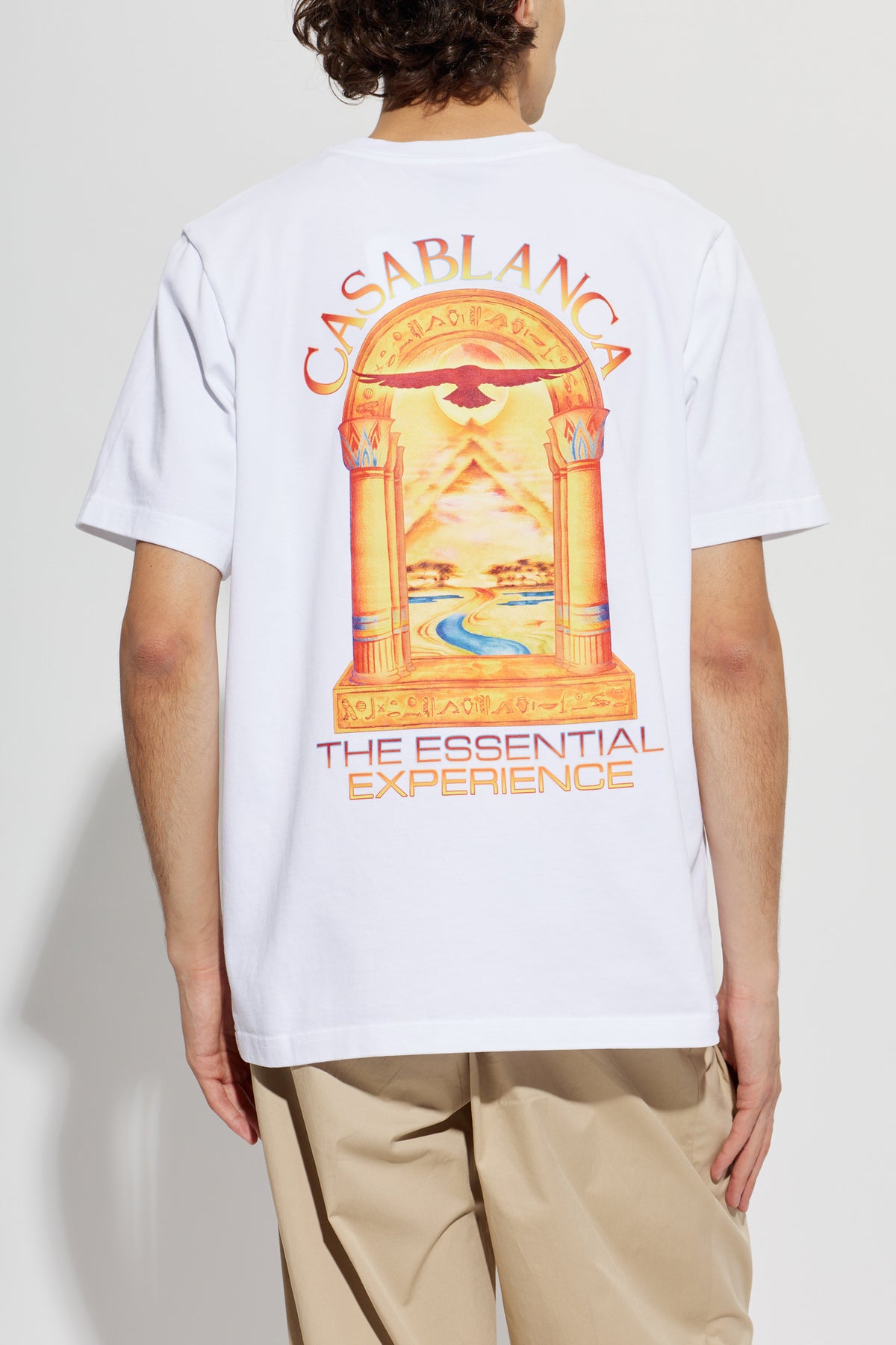 T-shirt Casablanca Hermons Mirage Arch T-shirt blanc
