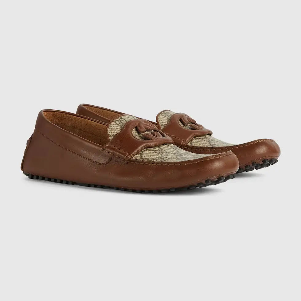 MOCASSINS GG POUR HOMME À DÉTAIL GG ENLACÉS