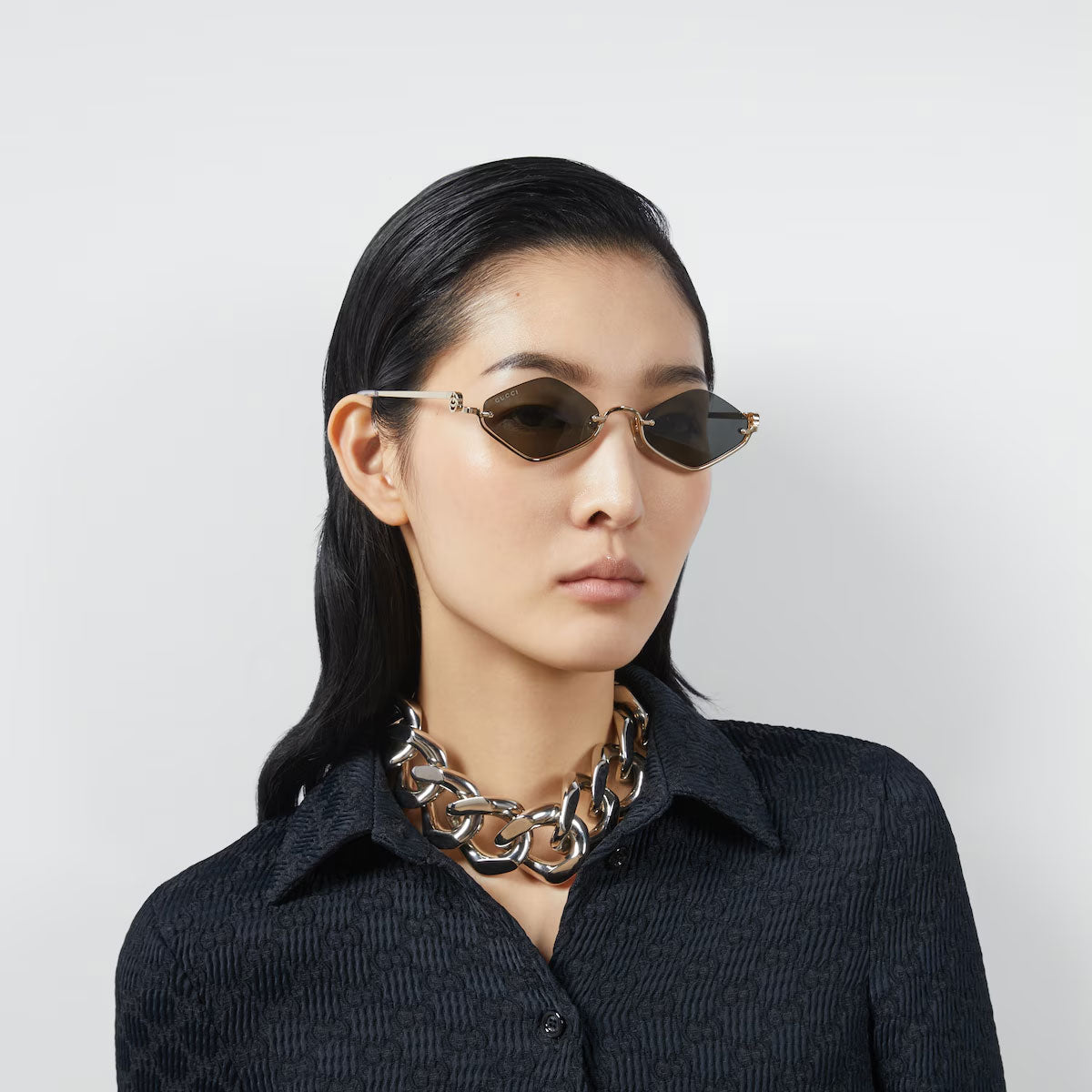 Geometric frame sunglasses