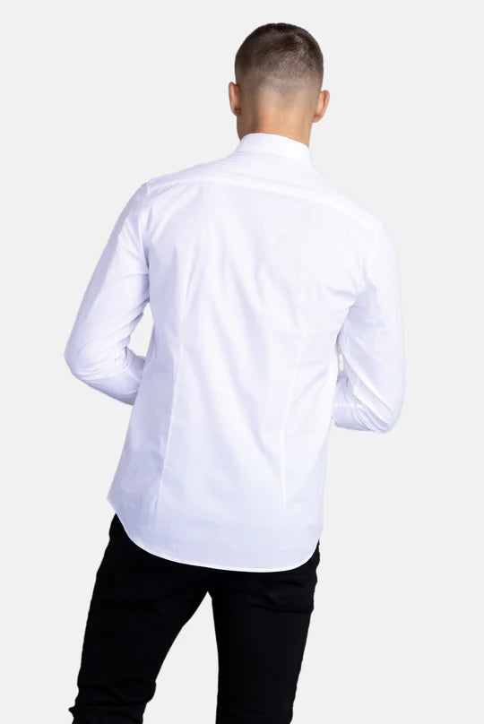 Phillipe Slim Emblem Shirt Bright White