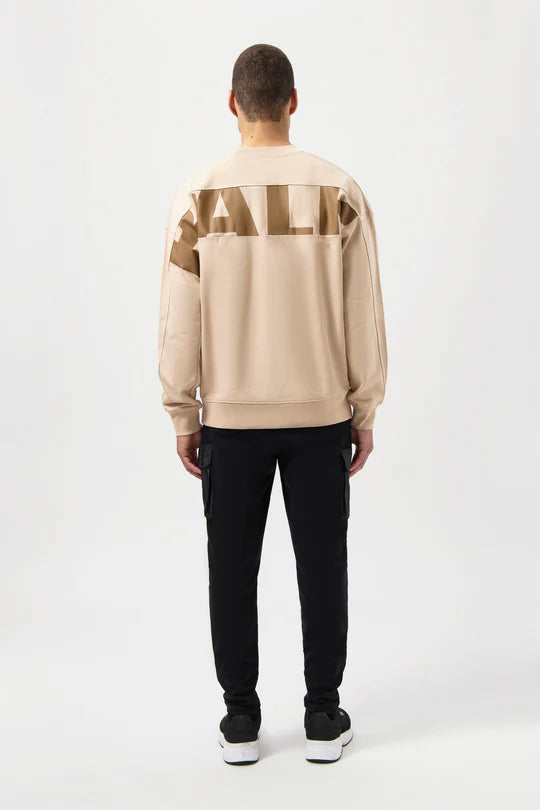 Game Day Box Fit Crewneck Sesame