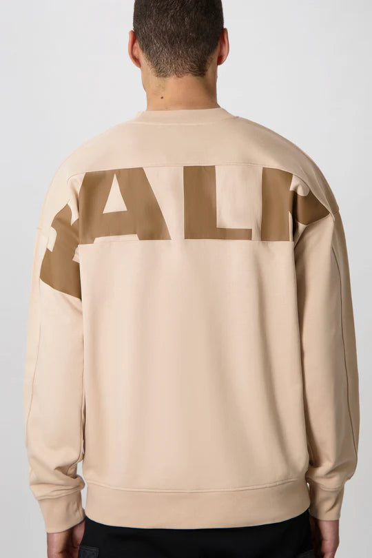 Game Day Box Fit Crewneck Sesame