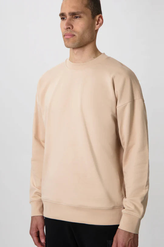 Game Day Box Fit Crewneck Sesame