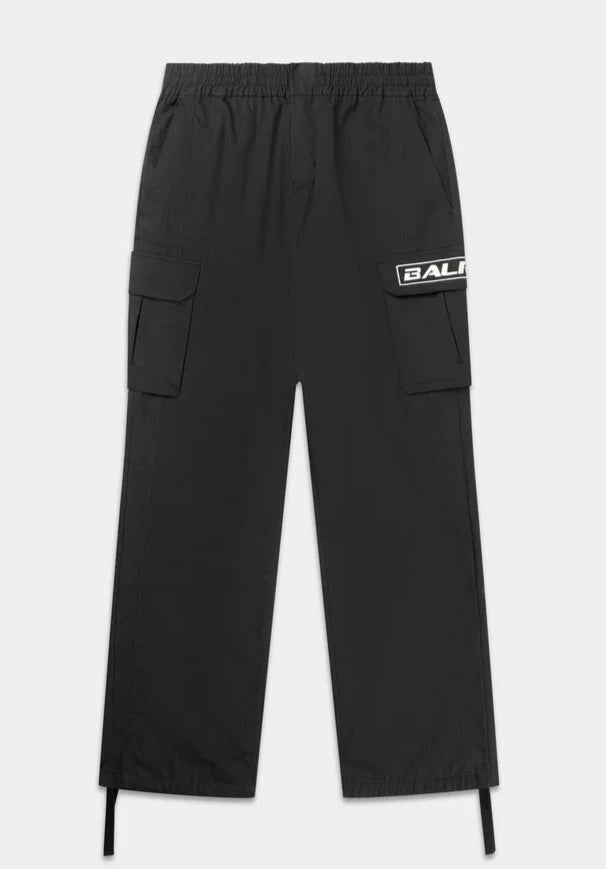 THE CLUB STRAIGHT FIT CARGO PANTS-Jet Black