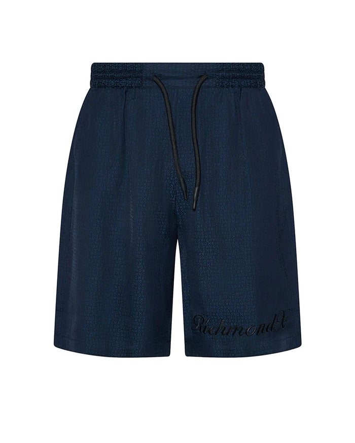 Bermuda RICHMOND Monogramme avec logo couleur indigo