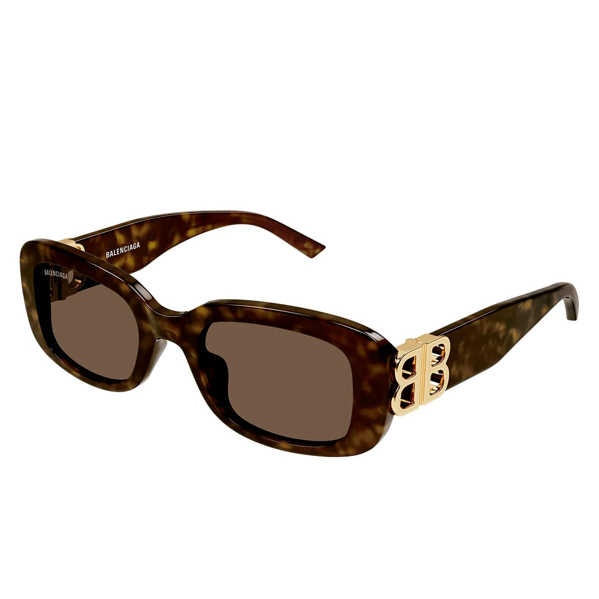 WOMEN'S DYNASTY RECTANGLE SUNGLASSES IN BROWN