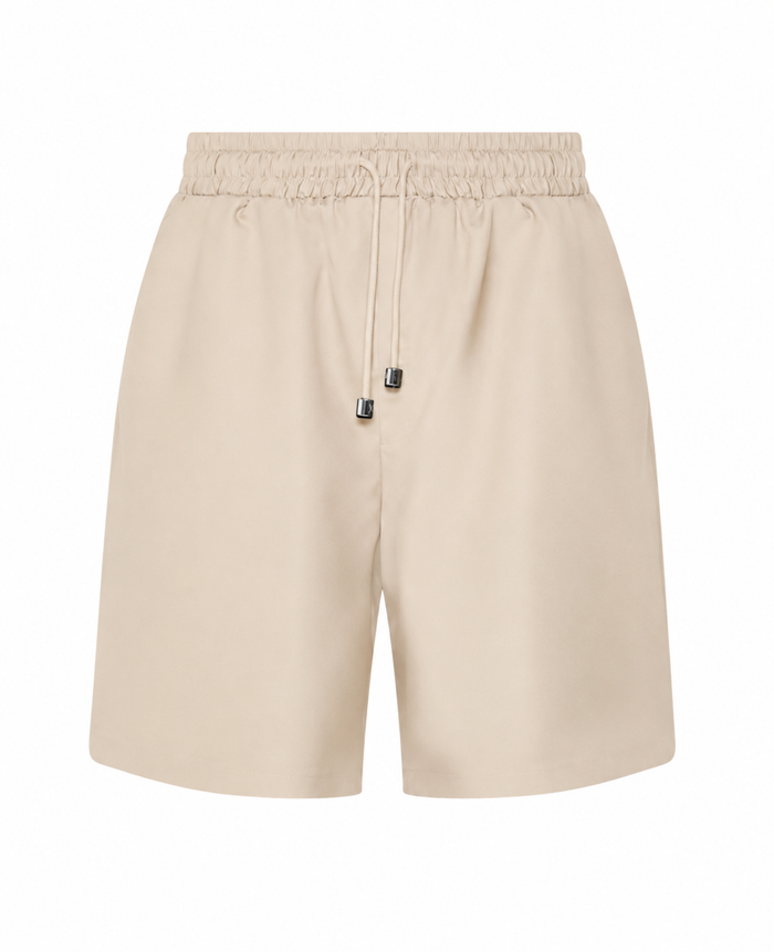 Bermuda à cordon et design essentiel BEIGE