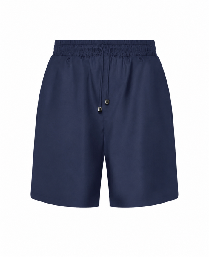Bermuda à cordon et design essentiel BLUE