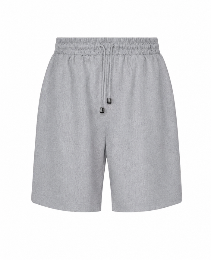 Bermuda à cordon et design essentiel GRIS