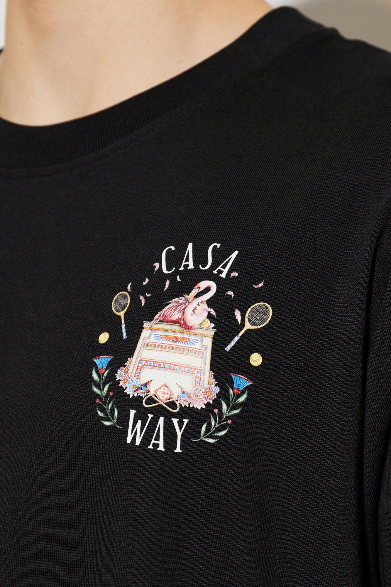 Casablanca — BOUCLE EMBROIDERED CLASSIC T-SHIRT