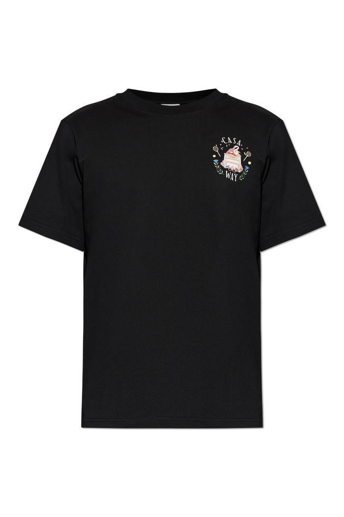 Casablanca — BOUCLE EMBROIDERED CLASSIC T-SHIRT