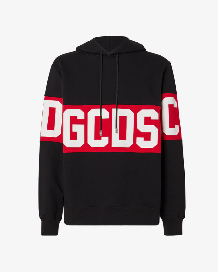 GCDS LOGO BAND REGULAR HOODIE