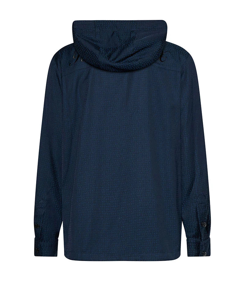 Chemise à capuche Richmond X Monogram indigo